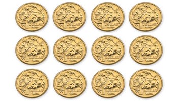 Australian coins and notes Image