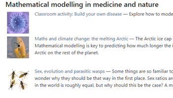 Teacher package: mathematical modelling Image