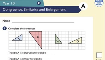 Assessment: congruence, similarity and enlargement Image