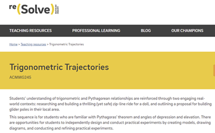 Trigonometric trajectories Image