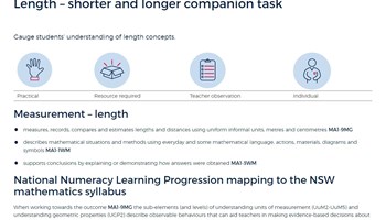 Length – shorter and longer companion task Image