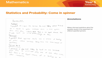 Mathematics: ACARA annotated student work samples Image