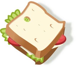Illustration of a sandwich