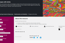 Shapes with sticks Image