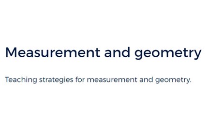 NSW DET guide: Measurement and geometry Image