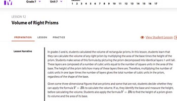 Volume of right prisms  Image