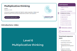 Multiplicative thinking (10 lessons) Image