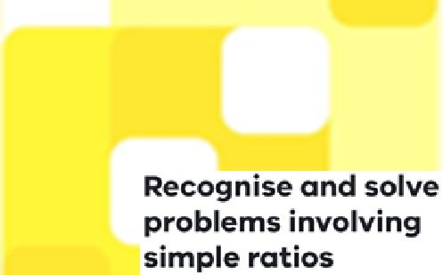 Recognise and solve problems involving simple ratios Image