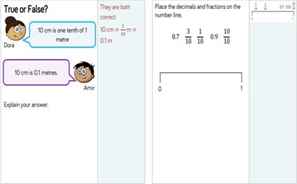 Fractions: tenths, equivalence and applying operations  Image