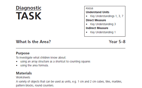 What is the area? Image