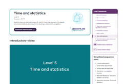 Time and statistics (5 lessons) Image