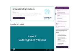 Understanding fractions (11 lessons) Image