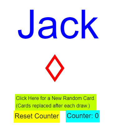 Randomly pick a card and replace Image