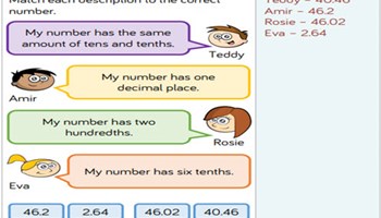Decimals and percentages: understanding, ordering and comparing Image