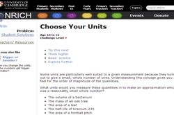 Choose your units Image