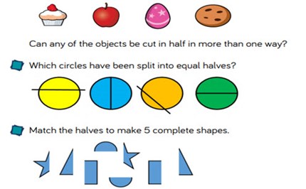 Fractions: finding half and a quarter Image