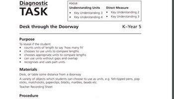 Desk through the doorway  Image