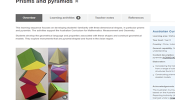 Prisms and pyramids – Years 5 and 6  Image