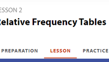Relative frequency tables Image
