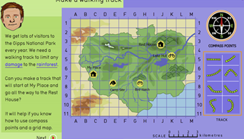 Rainforest: make a walking track  Image