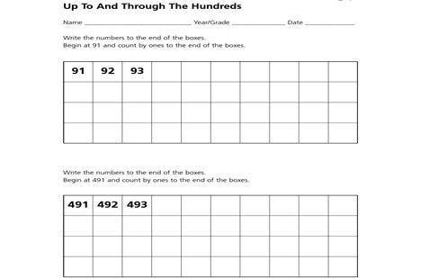 Up to and through the hundreds Image