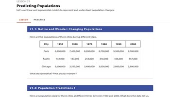 Predicting populations Image