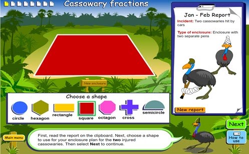 Cassowary fractions Image
