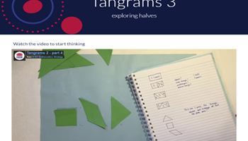 Tangrams 3: exploring halves  Image