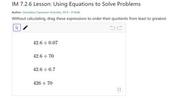 Using equations to solve problems Image