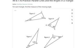 Parallel lines and the angles in a triangle Image