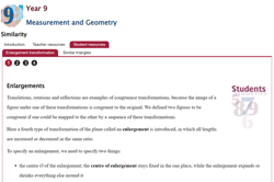 Similarity: Enlargements Image