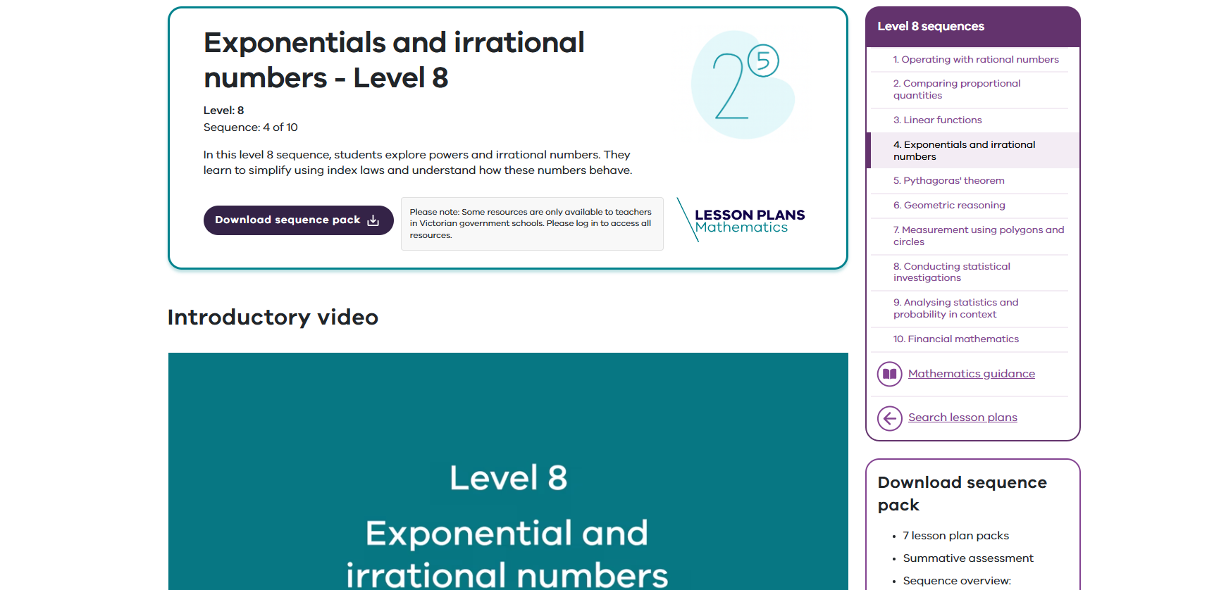 Exponentials and irrational numbers - Level 8 Image