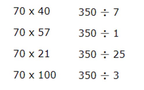 Compare the calculations Image
