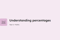 Understanding percentages Image