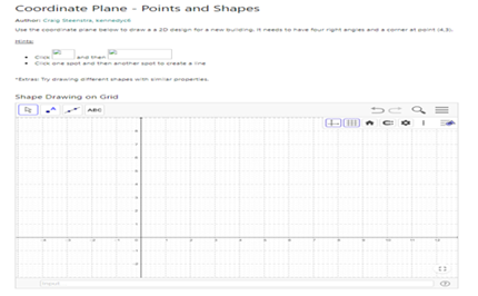 Shape drawing on a grid   Image