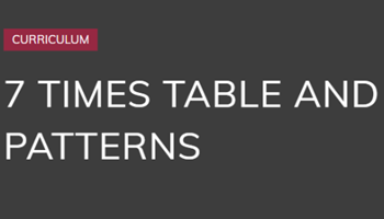 7 times table and patterns Image