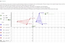 Rotations in the coordinate plane  Image