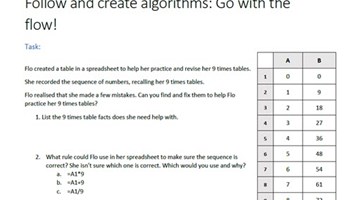 Follow and create algorithms: Year 4: Planning tool