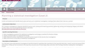Planning a statistical investigation Image