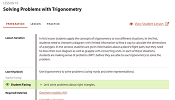 Solving problems with trigonometry Image