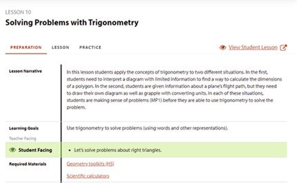 Solving problems with trigonometry Image