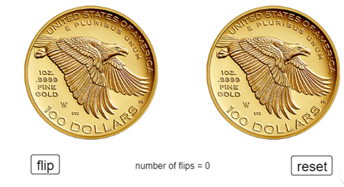 Flipping two coins Image