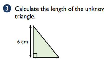 Pythagoras' theorem quiz paper Image