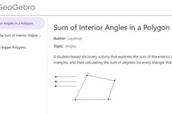 Sum of interior angles in a polygon  Image