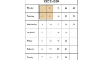 Calendar patterns Image