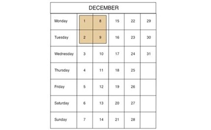 Calendar patterns Image