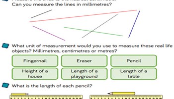 Length and perimeter: measuring, comparing and calculating  Image