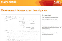 Mathematics Year 7 work sample portfolio – ACARA Image
