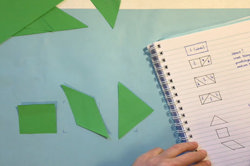 Tangrams 3 – exploring halves Image