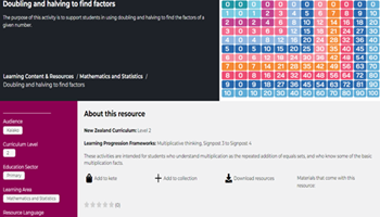 Doubling and halving to find factors Image